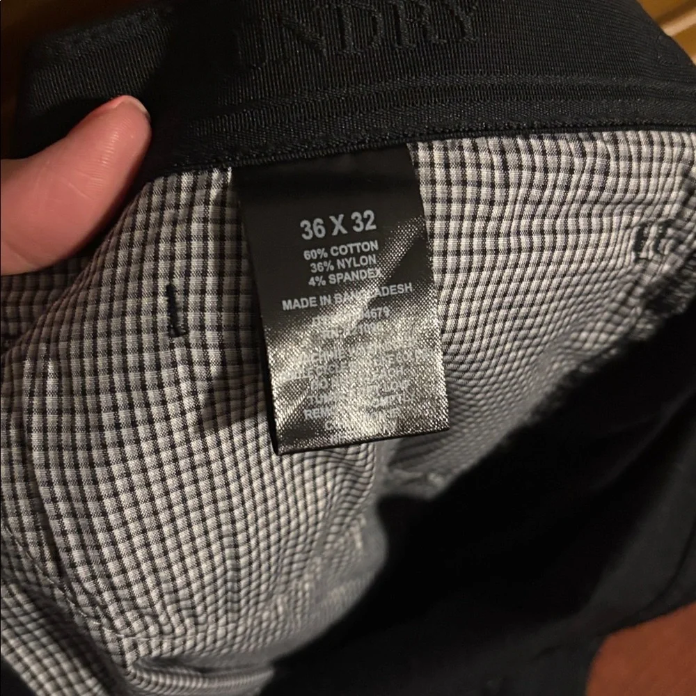 English Laundry Classic Black Straight-Leg Pants